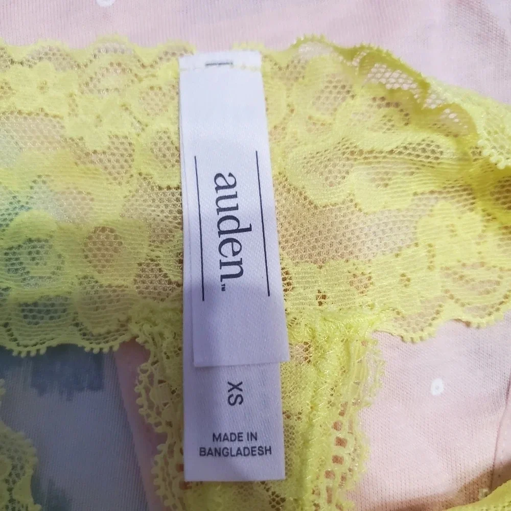 Auden Women's 2 PC Thongs Panties XS